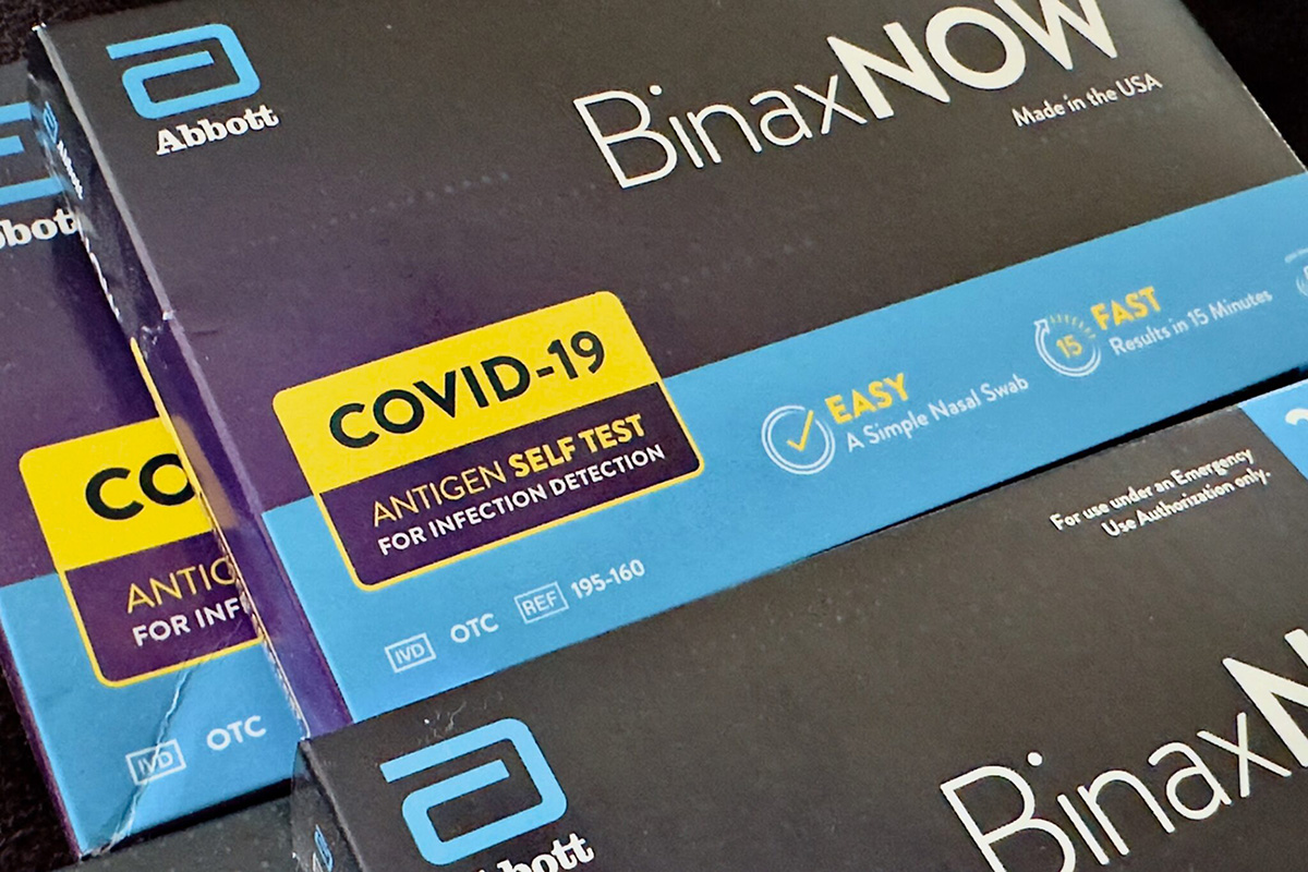 BinaxNOW Covid-19 tests