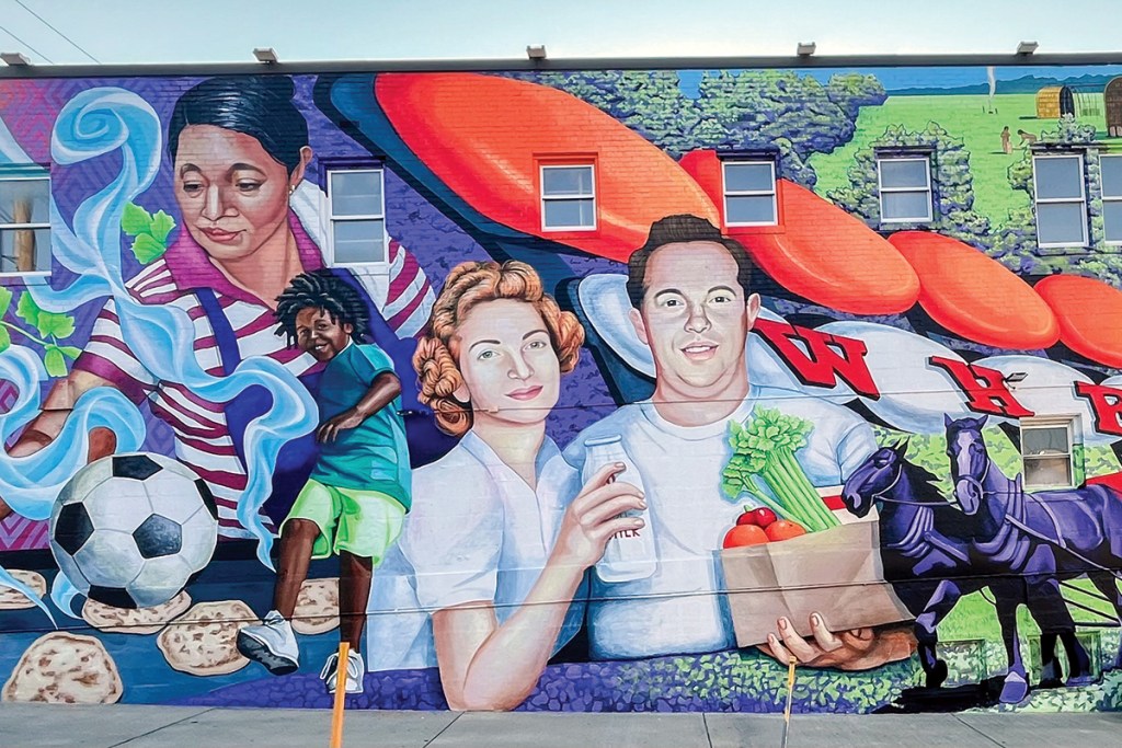 “Wheaton Lives" mural