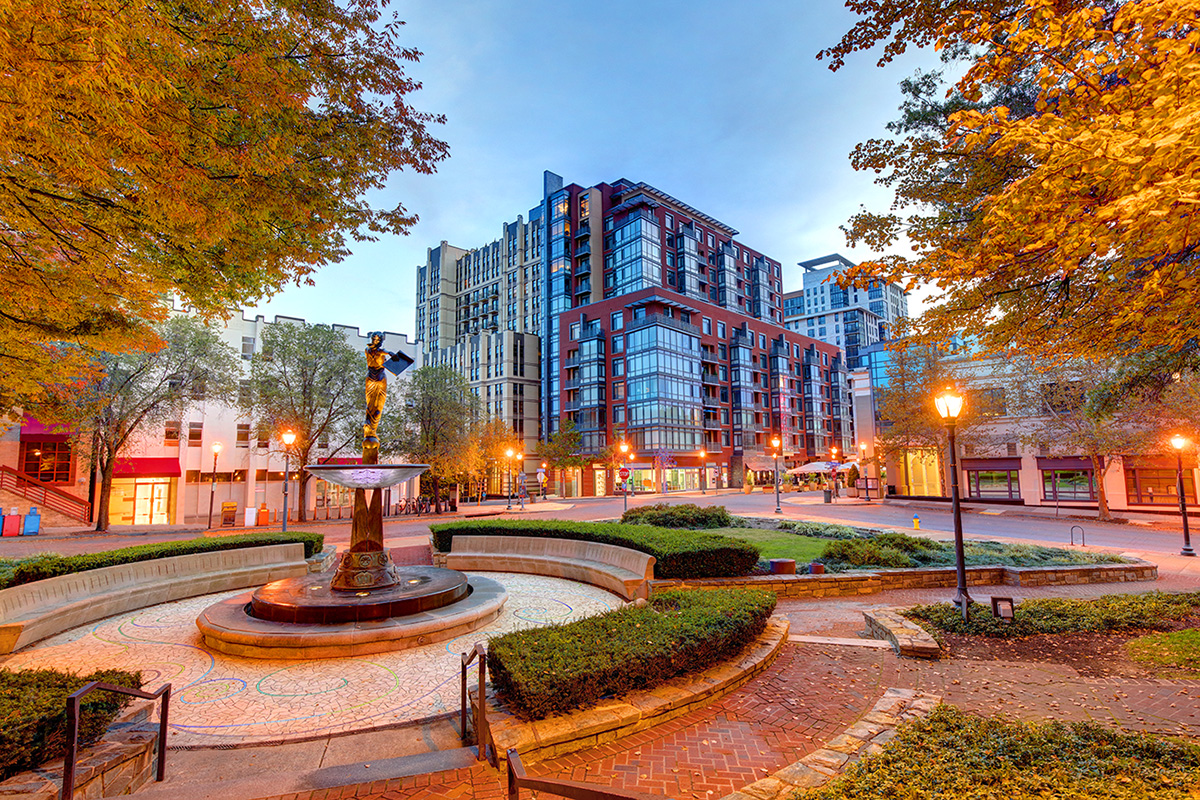 Rockville Town Square in Montgomery County often hosts events throughout the week.